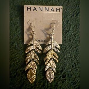 Hannah Gold Leaf Drop Earrings